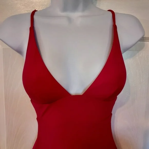 J. Crew Deep V-Neck French One-Piece Mauve Pink sz 0 Preppy - Picture 2 of 15